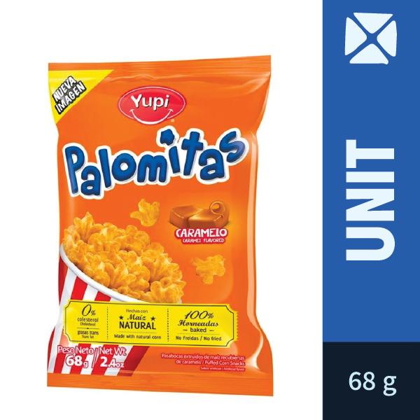 Caramel Flavour Popcorn Yupi (68g)