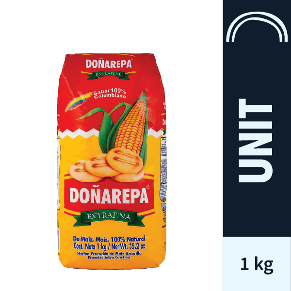 Harina Doña Arepa Amarilla/ Yellow Corn Flour (1Kg)