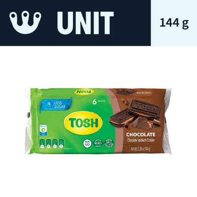 Tosh Chocolate Sandwich Biscuits (144g)