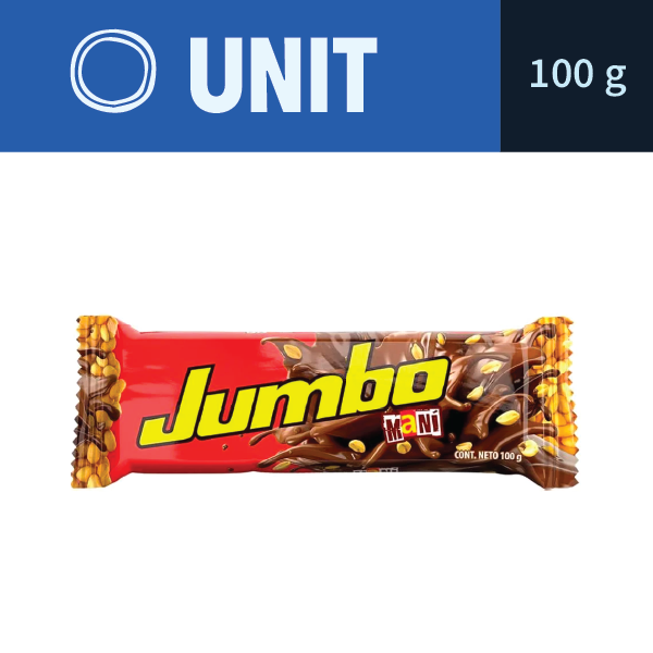 Jumbo Milk Chocolate Bar with Peanuts (100g)