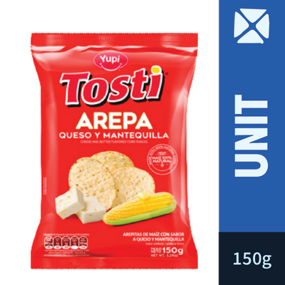 Tosti Arepa Corn Arepa Snack (150g)